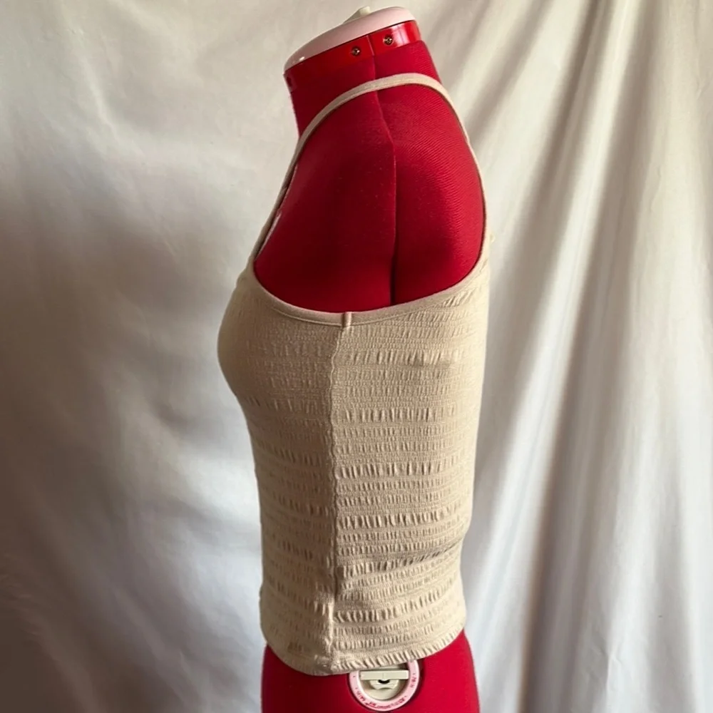 Old Navy Cream Halter Tank Top sm156 - Picture 4 of 5